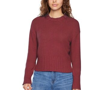 GAP Vibrant Red Knit Pullover cranberry large